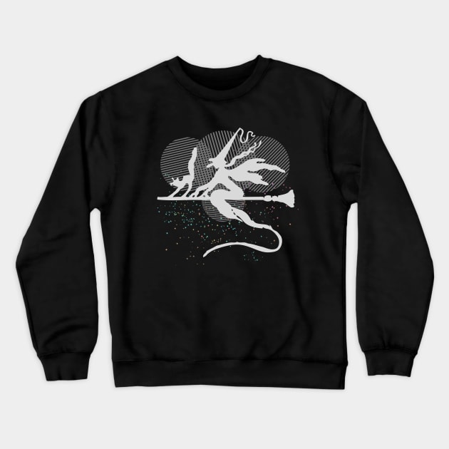 Dark Moonlight Witch Crewneck Sweatshirt by Color by EM